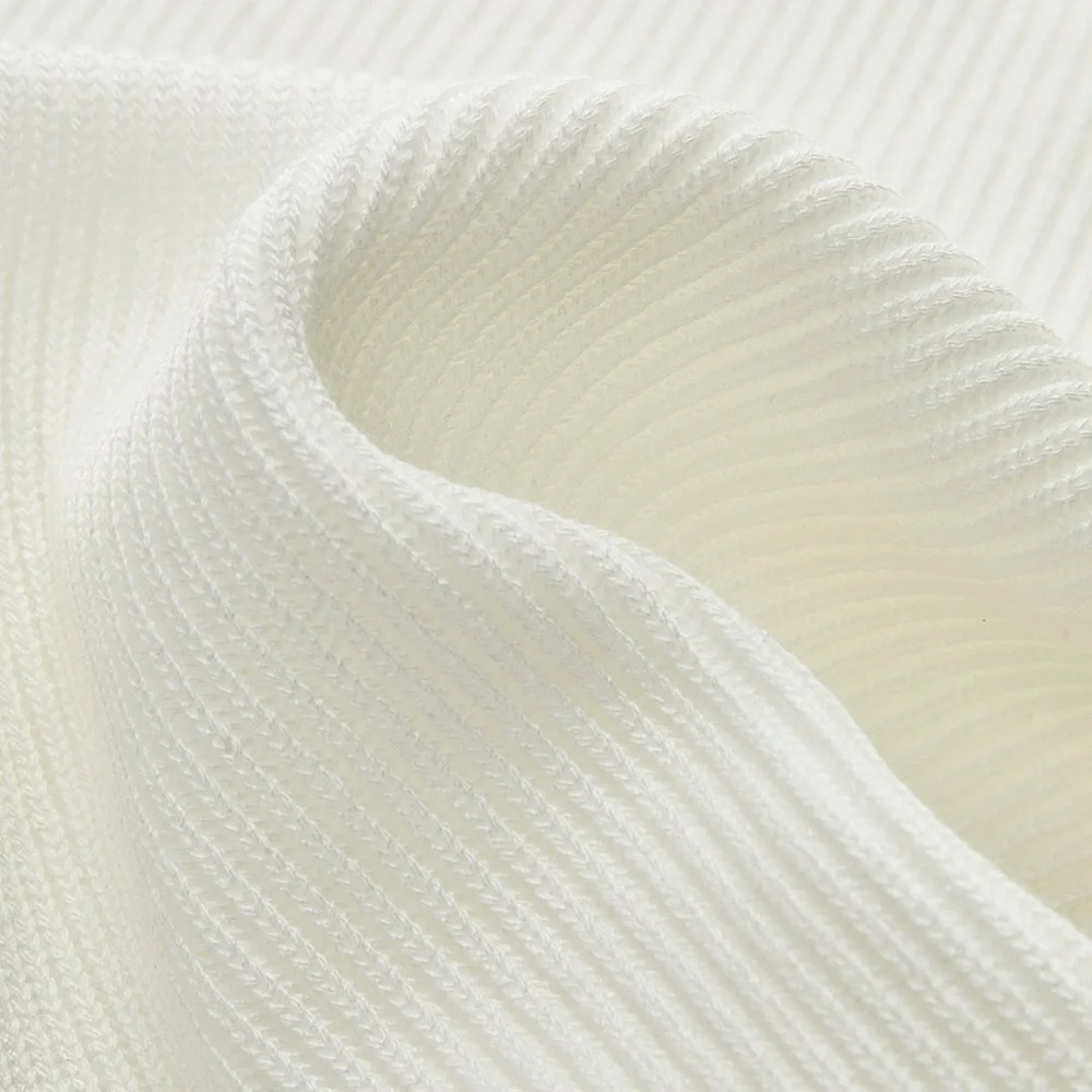 Commense Cream Ribbed Knit Top - Picture 5 of 12